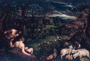 Jacopo Bassano Paradiso terrestre oil painting reproduction